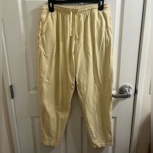 Eddie Bauer yellow pants size petite M
